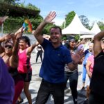 Miguel Pereira celebra...