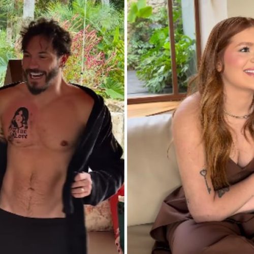 Eliezer surpreende Viih Tube com tatuagem fake em aniversário