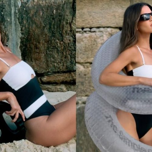 De maiô, Lelê Burnier atrai olhares em Ipanema; veja imagens