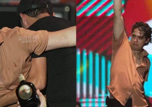 Natanzinho fica bêbado sai carregado de show com Safadão e Xandy