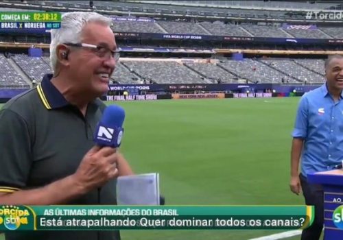 Denílson ganha bronca ao vivo durante jogo do Brasil na Copa