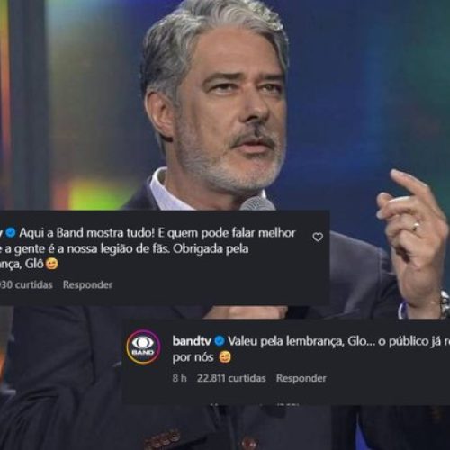 Band rebate Bonner após piada com Fórmula 1: “Aqui mostra tudo!”