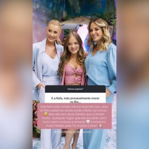 Ana Paula Siebert reage a rumores sobre mudança de Rafa Justus
