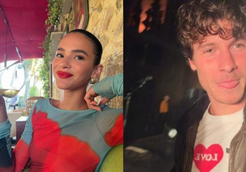 Bruna Marquezine e Shawn Mendes trocam beijos na virada do ano