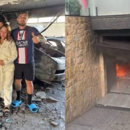 Mansão dos pais de MC Gui pega fogo em São Paulo